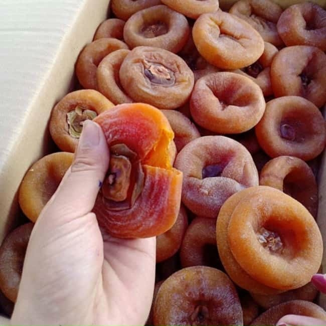 Hồng chén đà lạt sấy dẻo - Túi 500Gr