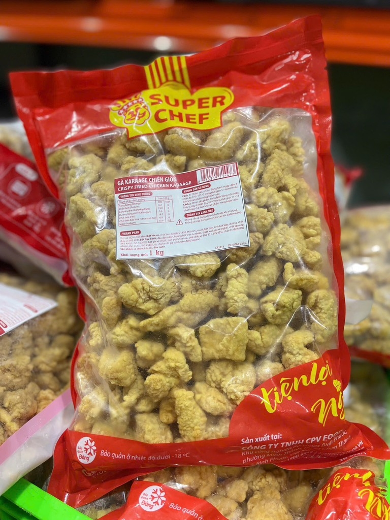 Gà Karaage Tem Đỏ CP- Túi 1Kg