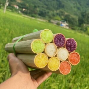 Set 5 Ông Cơm Lam Ngũ Sắc Tây Bắc Lớn