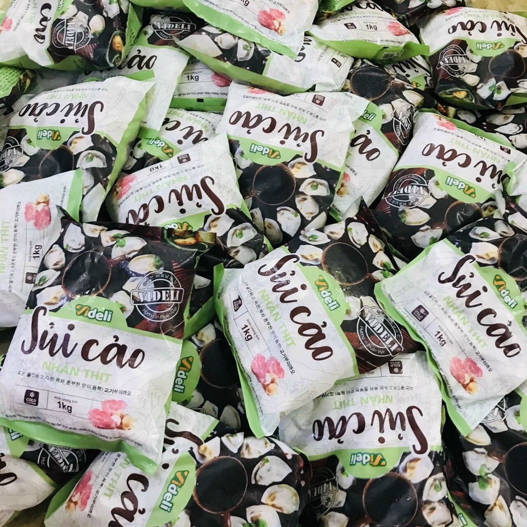 Sủi Cảo Nhân Thịt Videli - Túi 1Kg