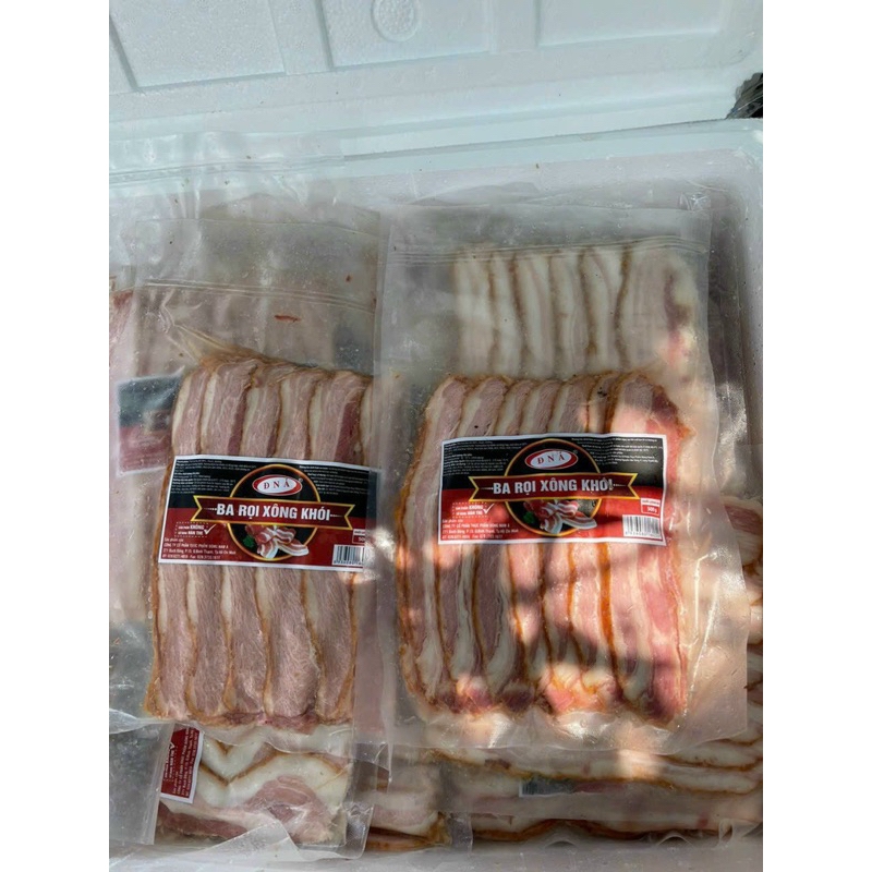 Xông Khói Thịt Ba Rọi Heo Cắt Lát - Khay 500Gr